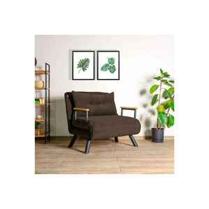 Design összecsukható fotel Hilarius barna kép
