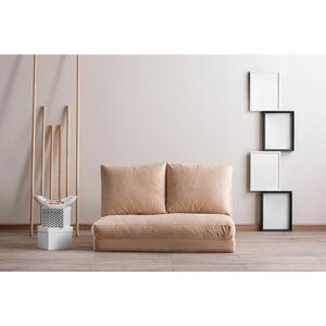 Design összecsukható kanapé Wandella 120 cm krém kép