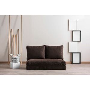 Design összecsukható kanapé Wandella 120 cm barna kép