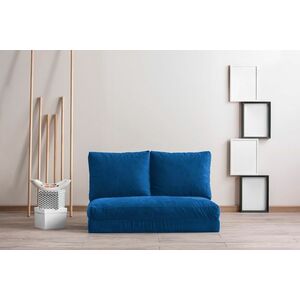 Design összecsukható kanapé Wandella 120 cm kék kép