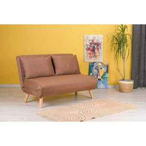 Design összecsukható kanapé Felicitas 120 cm barna kép