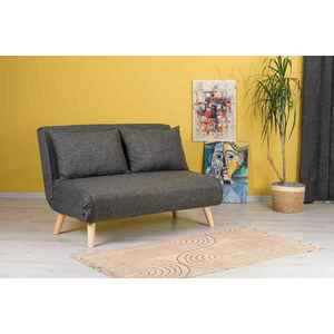 Design összecsukható kanapé Felicitas 120 cm sötétszürke kép