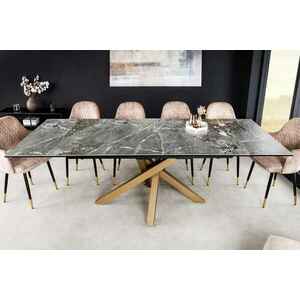 Meghosszabbítható étkezőasztal Paquita 180-220-260 cm szürke márvány kép
