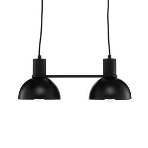 Lucande Mostrid függő lámpa, fekete, két izzós kép