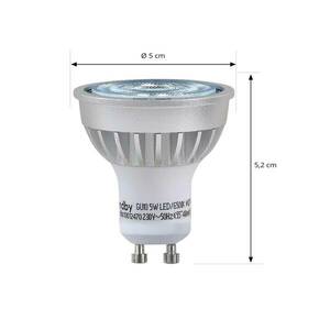 Lindby LED reflektor, GU10, 5 W, opál, 6, 500 K, 55° kép