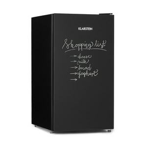 Klarstein Miro, hűtőszekrény, írható elülső oldal, 91 liter, E energiahatékonysági osztály, zöldségrekesz, fekete kép