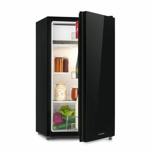 Klarstein Luminance Frost, hűtőszekrény, 91 liter, E energiahatékonysági osztály, zöldség rekesz, 2 üvegpolc, fekete kép