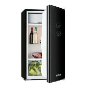 Klarstein Spitzbergen Uni, kombinált hűtőszekrény, 91 liter, E energiahatékonysági osztály, fekete kép