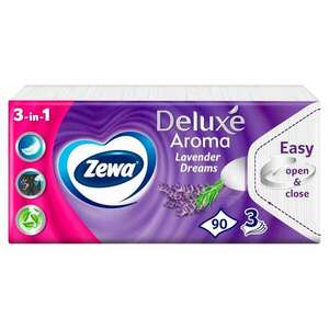 Zewa Deluxe 3 rétegű Papír zsebkendő - Lavender Dreams 90db kép