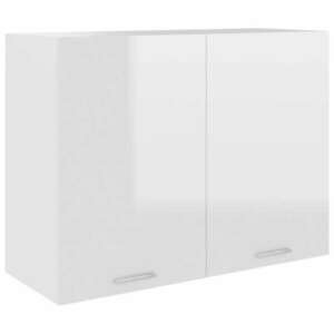 fehér forgácslap függő szekrény 80 x 31 x 60 cm kép