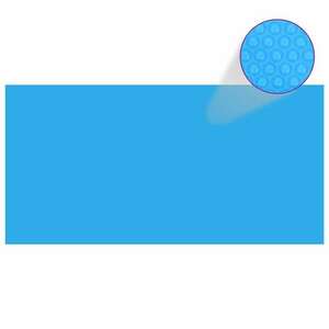 vidaXL kék, négyszögletes PE medencetakaró 1200 x 600 cm kép