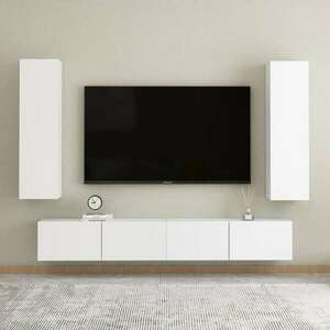 vidaXL 2 db fehér forgácslap TV-szekrény 30, 5 x 30 x 110 cm kép