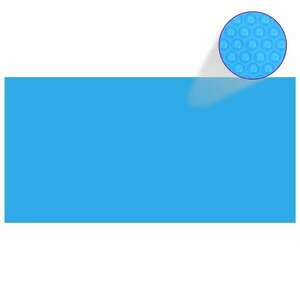 vidaXL kék polietilén medencetakaró 975 x 488 cm kép