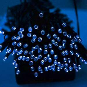 Kék, vezetékes LED Fényfüzér 100db izzóval kép