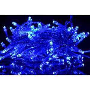 Kék, hálózati LED Fényfüzér 140db izzóval 10, 4m kép