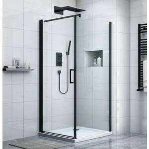 Diplon BR6611 90*90*195 fekete Szögletes zuhanykabin kép