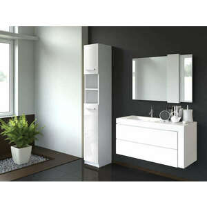Thirassia Marbela fürdőszoba szekrény, fényes fehér kép