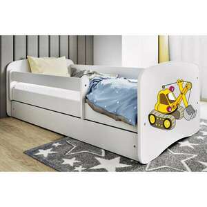 Kocot Kids Babydreams Ifjúsági ágy ágyneműtartóval - Kotrógép - T... kép