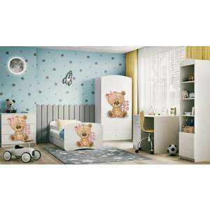 Kocot Kids Babydreams Ifjúsági ágy ágyneműtartóval - Maci virágok... kép