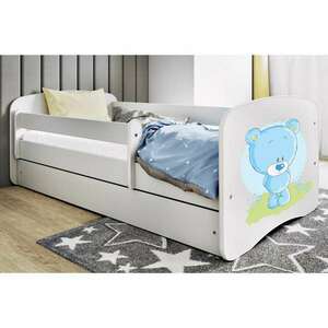 Kocot Kids Babydreams Ifjúsági ágy ágyneműtartóval - Kék maci - T... kép