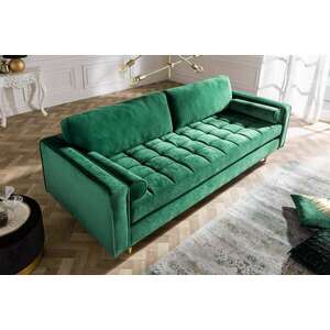 COZY VELVET zöld bársony kanapé kép
