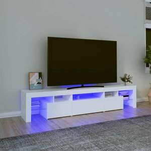 vidaXL fehér TV-szekrény LED-lámpákkal 200x36, 5x40 cm kép