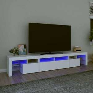 vidaXL fehér TV-szekrény LED-lámpákkal 230x36, 5x40 cm kép