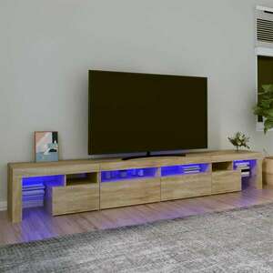 vidaXL sonoma-tölgy színű TV-szekrény LED-lámpákkal 260x36, 5x40 cm kép