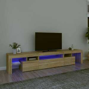 vidaXL sonoma-tölgy színű TV-szekrény LED-lámpákkal 215x36, 5x40 cm kép