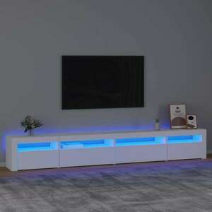 vidaXL fehér TV-szekrény LED-lámpákkal 270x35x40 cm kép
