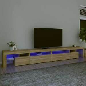 vidaXL sonoma-tölgy színű TV-szekrény LED-lámpákkal 290x36, 5x40 cm kép