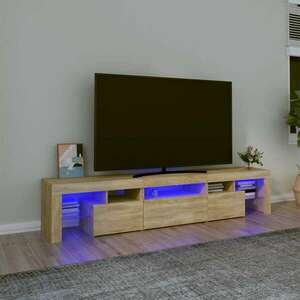 vidaXL sonoma-tölgy színű TV-szekrény LED-lámpákkal 200x36, 5x40 cm kép