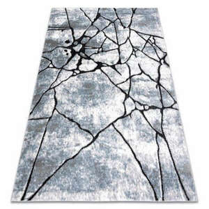 Modern COZY szőnyeg 8873 Cracks, repedt beton - világos szürke / kék 160x220 cm kép