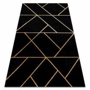 EMERALD szőnyeg 1012 glamour, elegáns geometriai fekete / arany 160x220 cm kép
