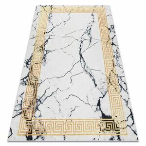ANDRE 1126 mosható szőnyeg Márvány, görög csúszásgátló - fehér / arany 160x220 cm kép