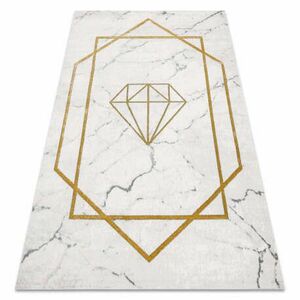 EMERALD szőnyeg 1019 glamour, elegáns gyémánt, márvány krém / arany 160x220 cm kép