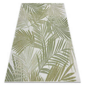 Fonott sizal szőnyeg SION pálmalevelek, tropikus 2837 lapos szövött ecru / zöld 160x220 cm kép