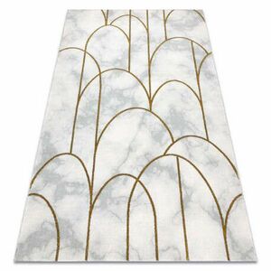 EMERALD szőnyeg 1016 glamour, elegáns art deco, márvány krém / arany 160x220 cm kép