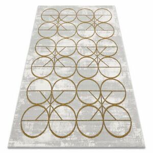 EMERALD szőnyeg 1010 glamour, elegáns körökben krém / arany 160x220 cm kép