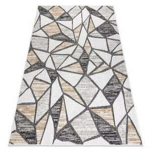 Fonott sizal szőnyeg COOPER Mozaik 22208 ecru / fekete 160x220 cm kép
