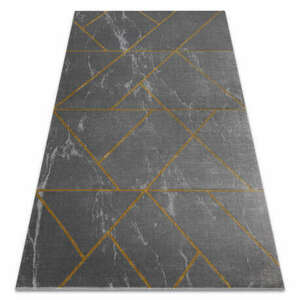 EMERALD szőnyeg 1012 glamour, elegáns geometriai, márvány szürke / arany 160x220 cm kép