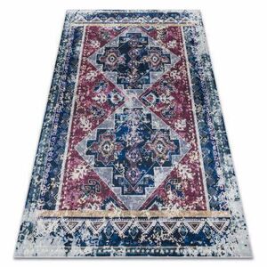 ANDRE 1136 mosható szőnyeg keleti vintage csúszásgátló - bordó / kék 160x220 cm kép
