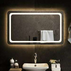 vidaXL LED-es fürdőszobatükör 100x60 cm kép