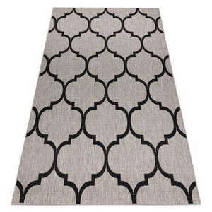 Fonott sizal floorlux szőnyeg 20608 marokkói rácsos ezüst / feket... kép