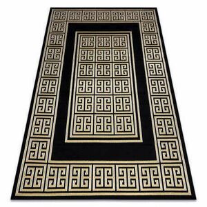 Modern GLOSS szőnyeg 6776 86 elegáns, görög fekete / arany 180x270 cm kép