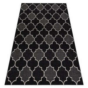 Fonott sizal floorlux szőnyeg 20607 marokkói rácsos ezüst / feket... kép