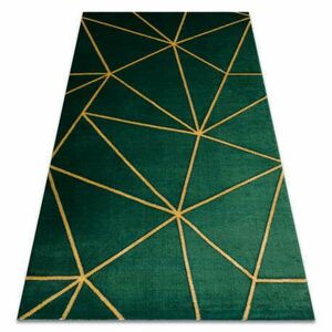 EMERALD szőnyeg 1013 glamour, elegáns geometriai üveg zöld / arany 180x270 cm kép