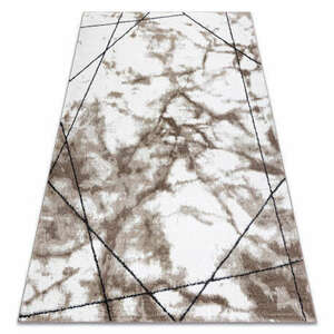 Modern COZY szőnyeg Lina, Geometriai, Üveggolyó - barna 140x190 cm kép