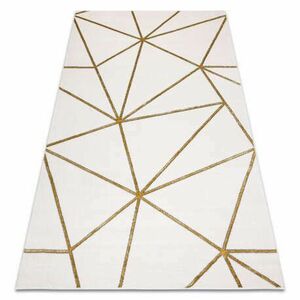 EMERALD szőnyeg 1013 glamour, elegáns geometriai krém / arany 180x270 cm kép