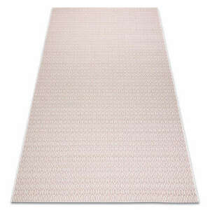 Fonott sizal flat szőnyeg 48603/526 Szemek krém rózsaszín 200x290 cm kép